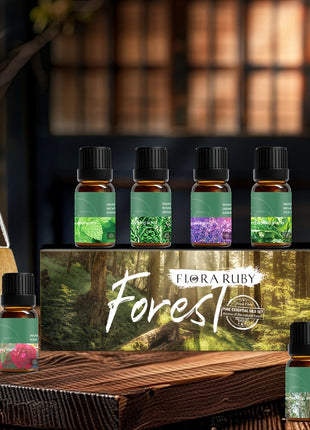 6-piece Set Of 6 Scents Of Pure Aromatherapy Essential Oils, Essential Oil 10 Ml, Suitable For Cold Aromatherapy, Humidifier, Perfume Bath - Rose Lavender Rosemary Mint Eucalyptus Tea Tree (0.34 Oz * 6) Aromatherapy Essential