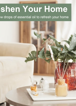 5-Piece Aromatherapy Essential Oil Set, Pure Essential Oil Set, Top 5 Essential Oils For Home Diffusers, Stress Relief With Eucalyptus, Lemongrass, Peppermint, Clove And Lavender Essential Oils