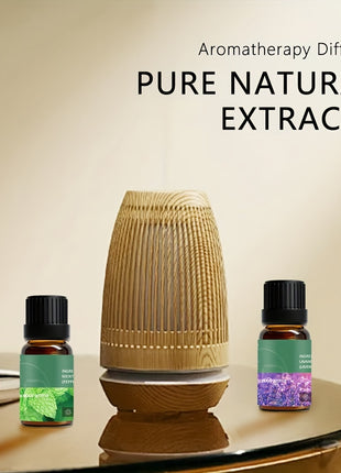 6-piece Set Of 6 Scents Of Pure Aromatherapy Essential Oils, Essential Oil 10 Ml, Suitable For Cold Aromatherapy, Humidifier, Perfume Bath - Rose Lavender Rosemary Mint Eucalyptus Tea Tree (0.34 Oz * 6) Aromatherapy Essential