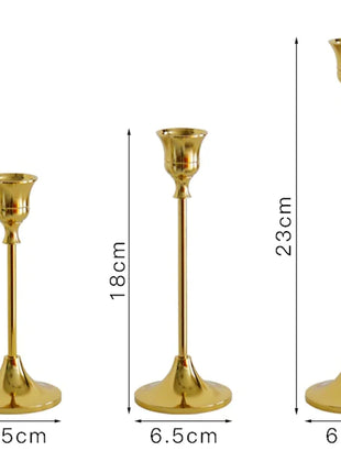 Elegant Vintage Gold Candle Holder