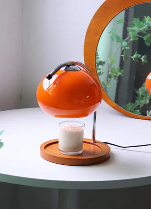 Aromatherapy Glass Table Lamp with Candle Warmer