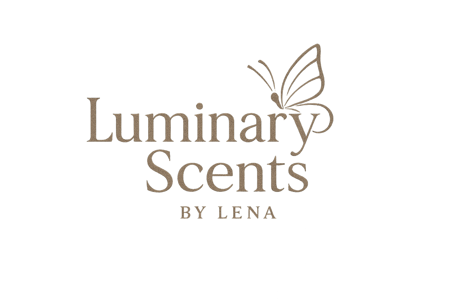 Luminary Scents by Lena Professional Logo with Butterfly