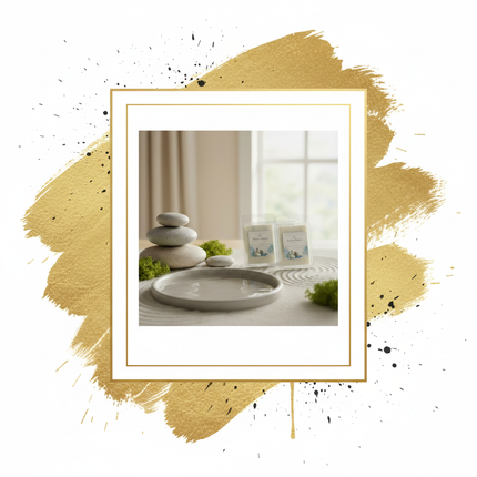 Serene Waters Wax Melts - Gold Border