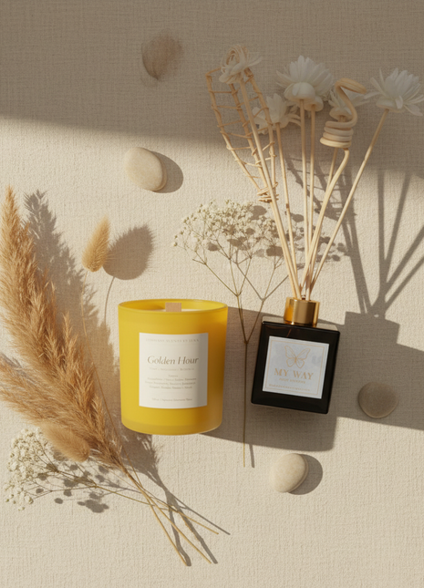The FLOW Experience Bundle - Golden Hour and My Way Reed Diffuser